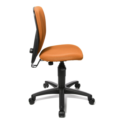 Artikelbild 3 für Topstar Kinderdrehstuhl High S'cool®, 70570 BB40 Stoff orange, Gestell schwarz, Artikelnummer 571471
