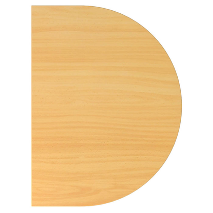 Artikelbild für HAMMERBACHER Anbautisch höhenverstellbar Akandia buche, silber halbrund 60,0 x 80,0 x 65,5 - 82,5 cm, Artikelnummer 626349