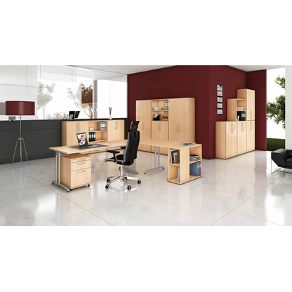 Artikelbild 5 für HAMMERBACHER Regalschrank Altus, V4770/6/6/BM buche 80,0 x 34,6 x 188,0 cm, 1 St., Artikelnummer 212126