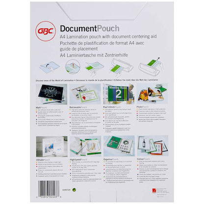 Artikelbild 9 für GBC Laminierfolien glänzend für A4 175 micron, 100 St., Artikelnummer 491917