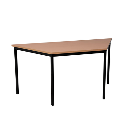 Artikelbild für Gürkan Mehrzwecktisch buche Trapezform, Vierkantrohr schwarz, 120,0 x 60,0 x 75,0 cm, Artikelnummer 824502