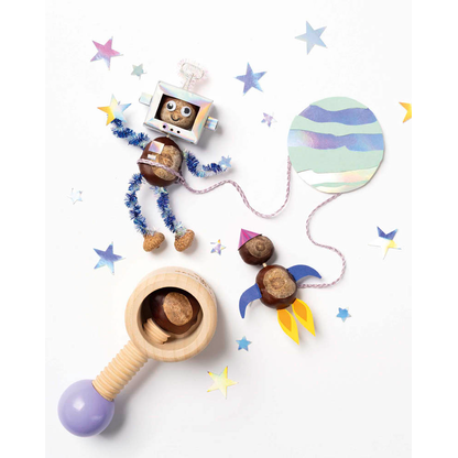 Artikelbild 3 für folia Bastelset Kastanienbohrer-Set natur/flieder, Artikelnummer 285498