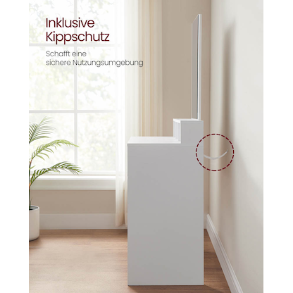 Artikelbild 6 für VASAGLE Schminktisch rechteckig Melamin, Spanplatte weiß 40,0 x 40,0 x 140,0 cm, 1 St., Artikelnummer 439186