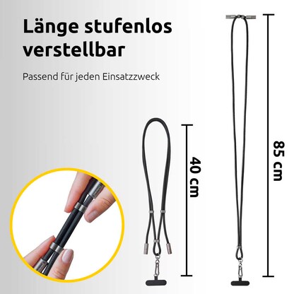 Artikelbild 8 für Intenso Charging Lanyard Handykette Ladekabel schwarz, Kabellänge: 1,65 m, 60 Watt, Artikelnummer 781557