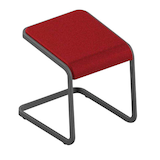 Artikelbild 1 für Quadrifoglio Hocker C-STOOL OCSTOB01/2IZX rot, 1 St., Artikelnummer 671026