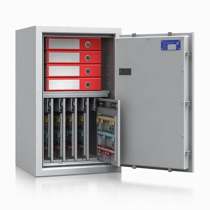 Artikelbild 3 für ISS safe4key Schlüsseltresor lichtgrau mit 280 Haken, Elektronikschloss, 50,0 x 42,0 x 80,0 cm, 1 St., Artikelnummer 849792