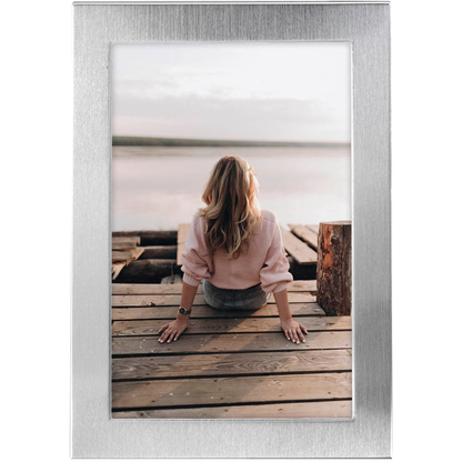 Artikelbild 2 für hama Bilderrahmen Riva silber 14,0 x 19,0 cm, 1 St., Artikelnummer 144507