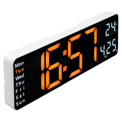 Artikelbild für hama digitale Wanduhr Santa Cruz weiß Kunststoff 32,0 x 10,0 cm, Artikelnummer 501124