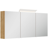 Artikelbild 1 für POSSEIK Spiegel mit Beleuchtung 140 eiche gold 140,0 x 17,0 x 62,0 cm, Artikelnummer 667786