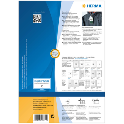 Artikelbild 6 für HERMA Hängeetiketten weiß 42,0 x 70,0 mm blanko, 100 Blatt, Artikelnummer 702441