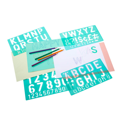 Artikelbild 2 für LINEX® Buchstabenschablonen-Set grün, Artikelnummer 303377