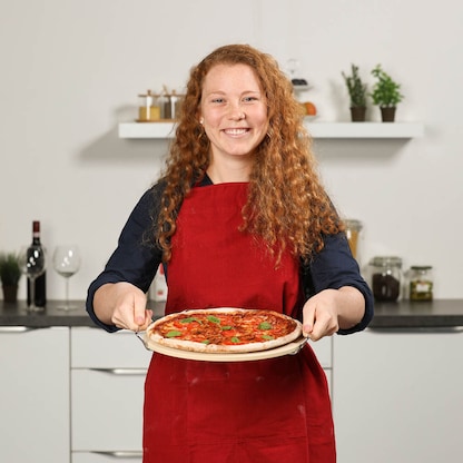 Artikelbild 4 für relaxdays Pizzastein-Set beige, 1 Set, Artikelnummer 400343