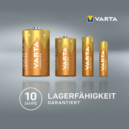Artikelbild 6 für VARTA Batterien LONGLIFE Alkali-Mangan Micro AAA 1,5 V, 4 St., Artikelnummer 399653