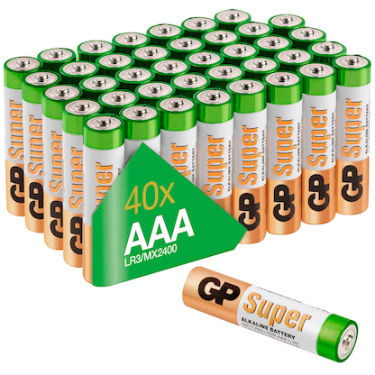 Artikelbild 2 für GP Batterien SUPER Alkali-Mangan Micro AAA 1,5 V, 40 St., Artikelnummer 647632