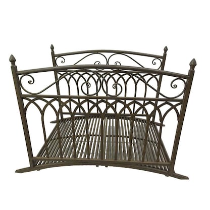 Artikelbild 2 für Garden Pleasure Teichbrücke YASUR Metall dunkelbraun gebogen 136,0 x 91,0 cm, 1 St., Artikelnummer 285037