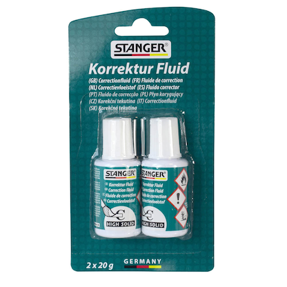 Artikelbild für STANGER Korrekturflüssigkeit 2 x 20,0 ml, Artikelnummer 436669