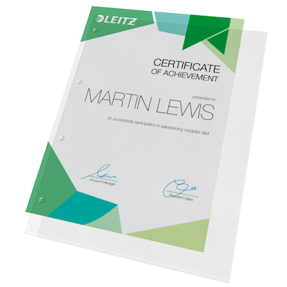 Artikelbild 11 für LEITZ Prospekthüllen 4784 DIN A4 transparent genarbt 0,13 mm, 100 St., Artikelnummer 578666