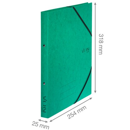 Artikelbild 4 für VON LEITZ Ringbuch 2-Ringe grün 2,5 cm DIN A4, 1 St., Artikelnummer 635338