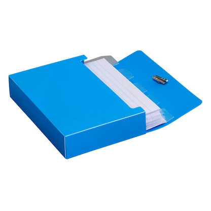 Artikelbild für M&M Karteikasten DIN A7 für 100 Karteikarten ocean-blue ohne Deckel, Artikelnummer 380143