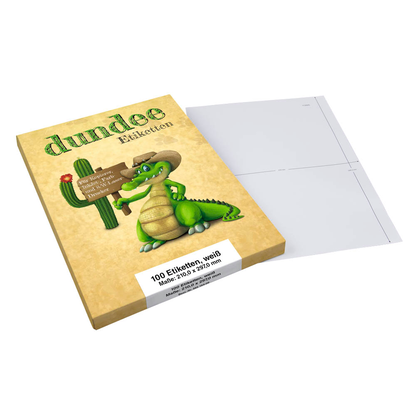 Artikelbild für dundee Etiketten weiß 210,0 x 297,0 mm, 100 Blatt, Artikelnummer 585164