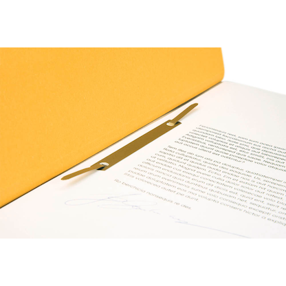 Artikelbild 4 für FALKEN Ösenhefter Karton gelb DIN A4, halber Deckel, 50 St., Artikelnummer 949952