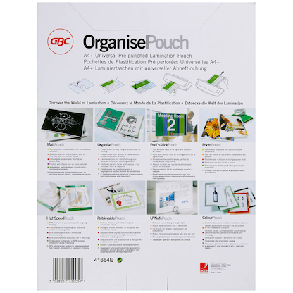 Artikelbild 11 für GBC Laminierfolien glänzend für A4 75 micron Universal-Lochung, 100 St., Artikelnummer 492193
