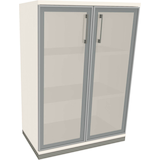 Artikelbild 1 für fm Aktenschrank Oldenburg, 4260672331864 weiß, Acrylglas satiniert 2 Fachböden 80,0 x 44,2 x 113,3 cm, Artikelnummer 372551