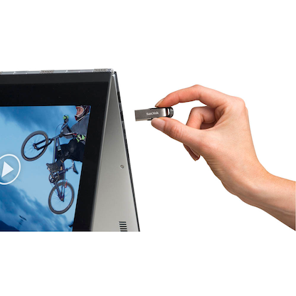 Artikelbild 5 für SanDisk USB-Stick Ultra Flair silber, schwarz 128 GB, 1 St., Artikelnummer 233705