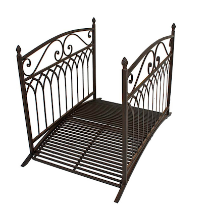Artikelbild 3 für Garden Pleasure Teichbrücke YASUR Metall dunkelbraun gebogen 136,0 x 91,0 cm, 1 St., Artikelnummer 285037