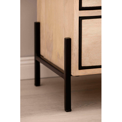 Artikelbild 5 für WOHNLING Nachttisch rechteckig Massivholz braun 43,0 x 50,0 x 60,0 cm, 1 St., Artikelnummer 314449