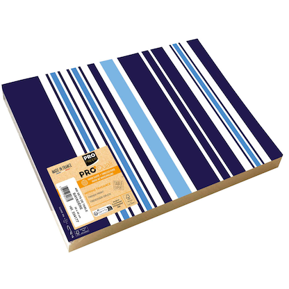 Artikelbild für PROnappe Platzsets Bajadere Marineblau mehrfarbig 30,0 x 40,0 cm, 400 St., Artikelnummer 348138