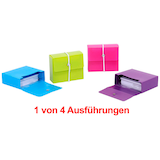 Artikelbild 1 für M&M Karteikasten DIN A8 grün, rot, blau, violett mit Deckel, Artikelnummer 647448