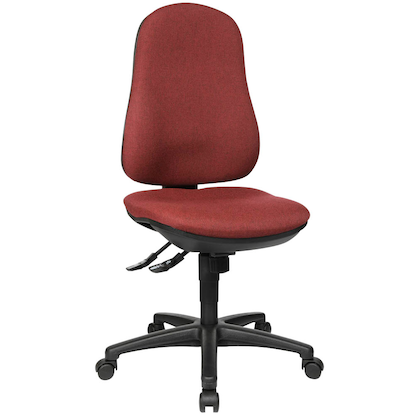 Artikelbild für Topstar Bürostuhl Support SY, 8550 G27 Stoff rot, Gestell schwarz, Artikelnummer 640476