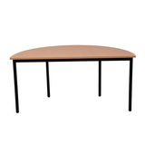 Artikelbild 1 für Gürkan Mehrzwecktisch buche halbrund, Vierkantrohr schwarz, 160,0 x 80,0 x 75,0 cm, Artikelnummer 824577