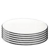 Artikelbild 1 für ID Fine Teller Modest Black Lona weiß Ø 28,5 cm, 6 St., Artikelnummer 634356