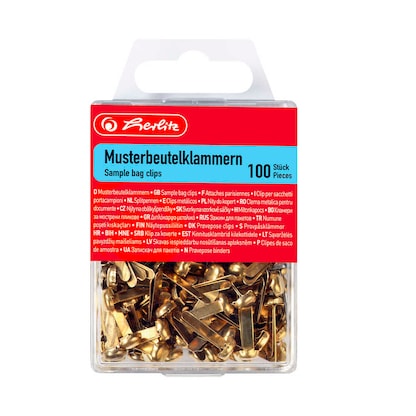 Artikelbild für herlitz Musterbeutelklammern Rundkopf, 100 St., Artikelnummer 801948