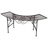 Artikelbild 1 für Garden Pleasure Baumbank Fuego 950375 braun Metall 125,0 cm, Artikelnummer 460016