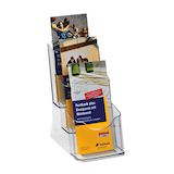 Artikelbild 1 für SIGEL Tischprospekthalter transparent 1/3 DIN A4 3 Fächern 13,0 x 15,0 x 29,0 cm, 1 St., Artikelnummer 861013