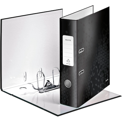 Artikelbild 2 für LEITZ Ordner schwarz Karton 8,0 cm DIN A4, 1 St., Artikelnummer 911024