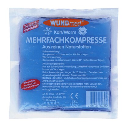 Artikelbild für WUNDmed® Kühlpad 04-013 blau 14,0 x 14,0 cm, 1 St., Artikelnummer 468704