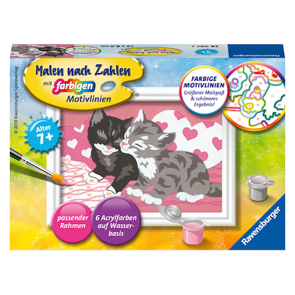 Artikelbild für Ravensburger Malen-nach-Zahlen Kuschelkatzen mehrfarbig, Artikelnummer 480911