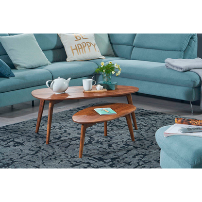 Artikelbild 6 für WOHNLING Couchtische-Set Nierenform Massivholz sheesham, 1 St., Artikelnummer 166688