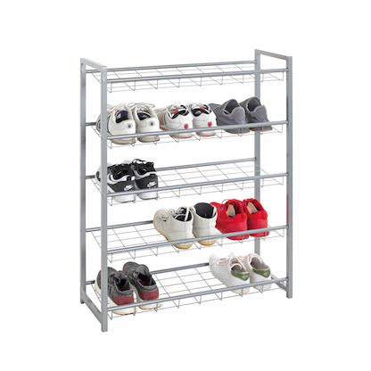 Artikelbild 2 für HAKU Möbel Schuhregal silber 80,0 x 30,0 x 106,0 cm, 1 St., Artikelnummer 646568