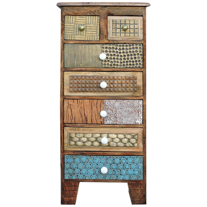 Artikelbild 2 für Garden Pleasure Kommode KALAY, 304056 vintage-braun 50,0 x 35,0 x 110,0 cm, 1 St., Artikelnummer 543369