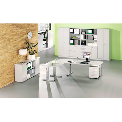 Artikelbild 6 für HAMMERBACHER Sideboard Gradeo, VSB2T/5/5/SG lichtgrau 166,1 x 44,8 x 84,0 cm, 1 St., Artikelnummer 234237