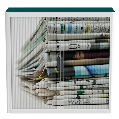 Artikelbild für PAPERFLOW easyOffice Rollladenschrank Zeitung ohne Fachböden 110,0 x 41,5 x 104,0 cm, Artikelnummer 136844