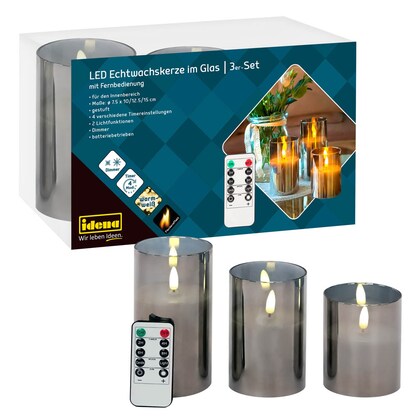 Artikelbild für Idena LED-Kerzen grau, 1 St., Artikelnummer 761934