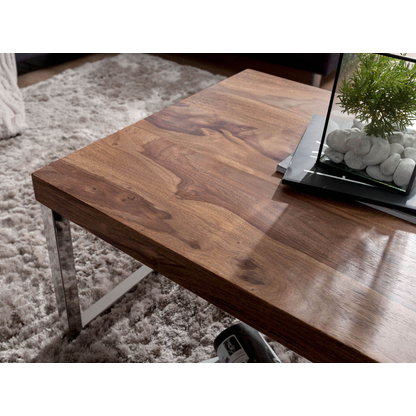 Artikelbild 4 für WOHNLING Couchtisch rechteckig Massivholz sheesham 120,0 x 60,0 x 40,0 cm, 1 St., Artikelnummer 904191