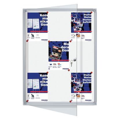 Artikelbild 7 für FRANKEN Schaukasten X-tra!Line silber 9x DIN A4 73,0 x 3,5 x 98,0 cm, 1 St., Artikelnummer 534077