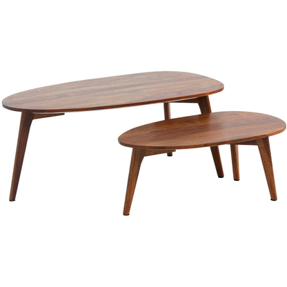 Artikelbild 7 für WOHNLING Couchtische-Set Nierenform Massivholz sheesham, 1 St., Artikelnummer 166688